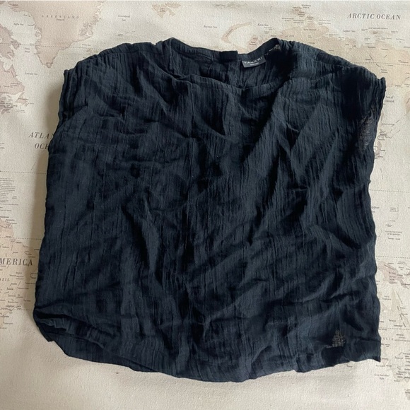 TAHARI Boxy Linen Blouse Button Back S-L - Picture 5 of 10